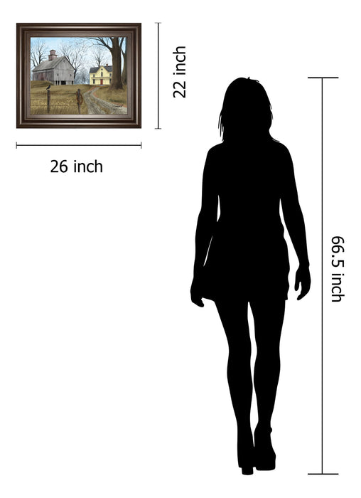 Homeward By Billy Jacobs - Framed Print Wall Art - Yellow