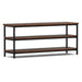Skyler - TV Media Stand - Dark Cognac Brown