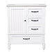 30" Bathroom Vanity With Sink, 3 Drawers, Adjustable Feet