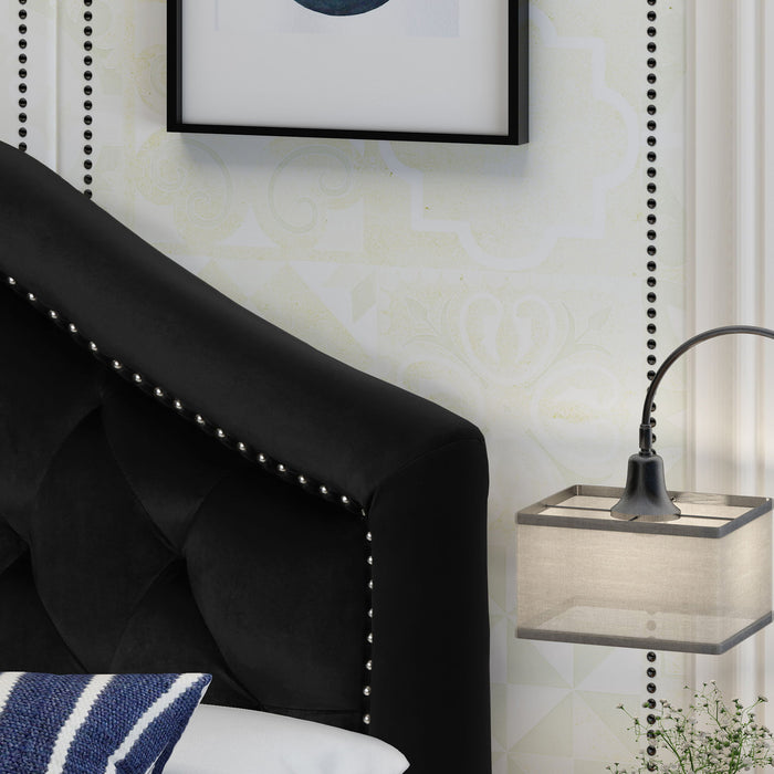 Kaarina - Contemporary Tufted Fabric Headboard