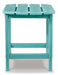 Sundown Treasure - Rectangular End Table - Turquoise