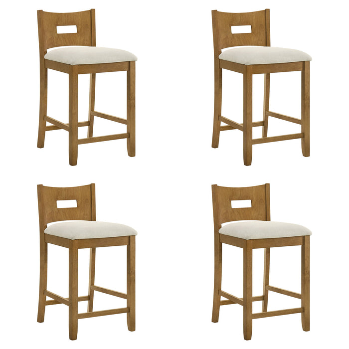 Ren - 26" Counter Height Rubberwood Barstool (Set of 2)