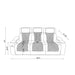 Julian - Power Reclining Sofa With Footrest And LED Lighting - Silver