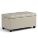 Sienna - Upholstered Storage Ottoman Bench