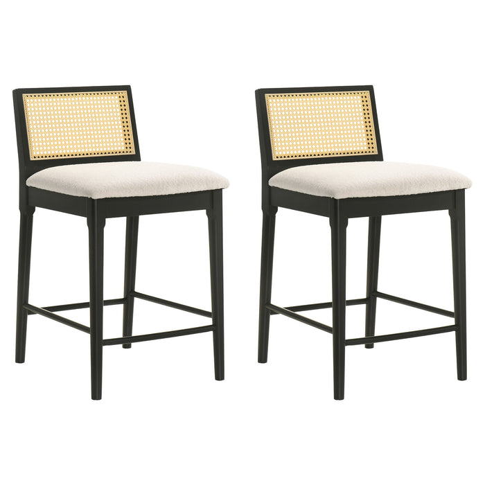 Tobias - Coastal Modern Wood Bar Height Kitchen Bar Stool