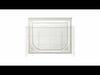 Laveda - Bench - Light Gray Boucle & Pearl White
