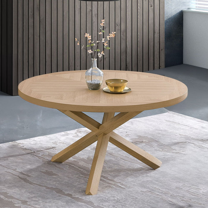 Kasem - Round Dining Table - Oak