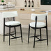 Mid Century Modern Counter Stools, Fabric Upholstered Chairs