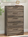 Elbrim - Five Drawer Chest - Brown