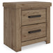 Oliandon - Two Drawer Night Stand - Light Brown