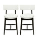 Mid Century Modern Counter Stools, Fabric Upholstered Chairs