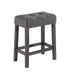 Lux - 3 Piece Counter Height Pub Table With Tufted Stools (Set of 3)