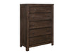 5 Drawer Chest - Brown