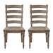 Ladderback Dining Chairs, (Set of 2) - Taupe