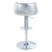 Brancaster - 41" Adjustable Stool With Swivel - Vintage Brown Top Grain Leather & Aluminum