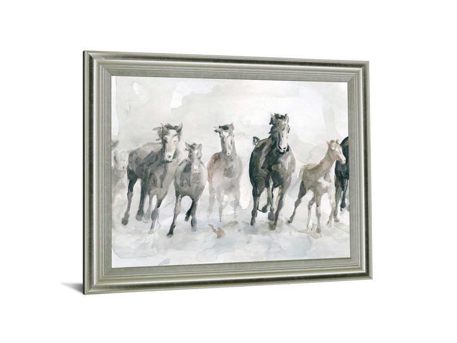 Galloping Mist - 28" x 34" Framed Wall Art