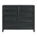 8 Drawer Dresser With Framed Fronts And Smooth Metal Glides