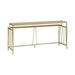 Santorini - 72" Rectangle Wood Console Table - Natural / Brando Brass