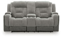 Mixed Motion - Power Reclining Loveseat With Console / Adjustable Headrest