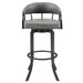 Pharaoh - Swivel Faux Leather Bar Stool - Mineral Finish