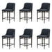 Marvin - Steel Frame Faux Leather Upholstered Counter Height Barstool