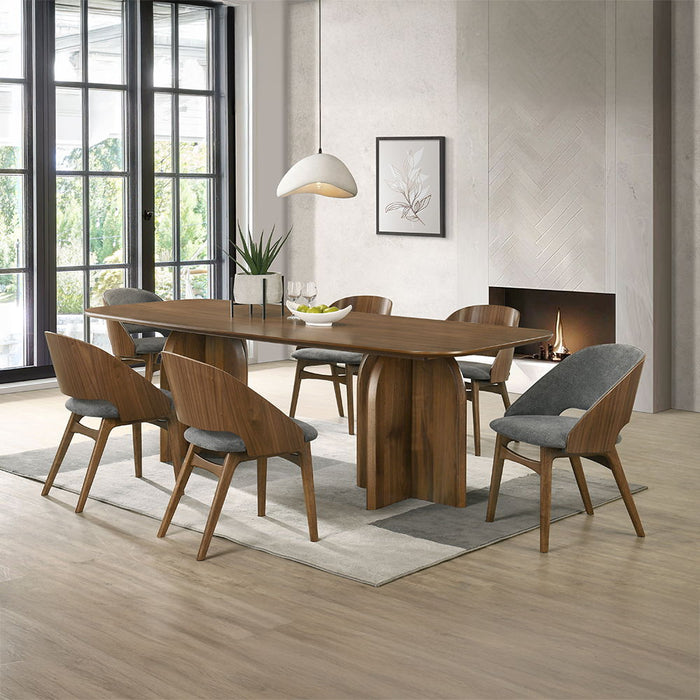 Delmon - Dining Table - Dark Walnut