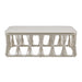 Breeze - Powder Coated Metal Rectangle Outdoor Coffee Table With Sintered Stone Table Top - Cream