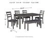 Bridson - RECT DRM Table Set (Set of 6) - Gray