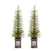 4Ft Pre Lit Artificial Christmas 2 Piece Set - Green