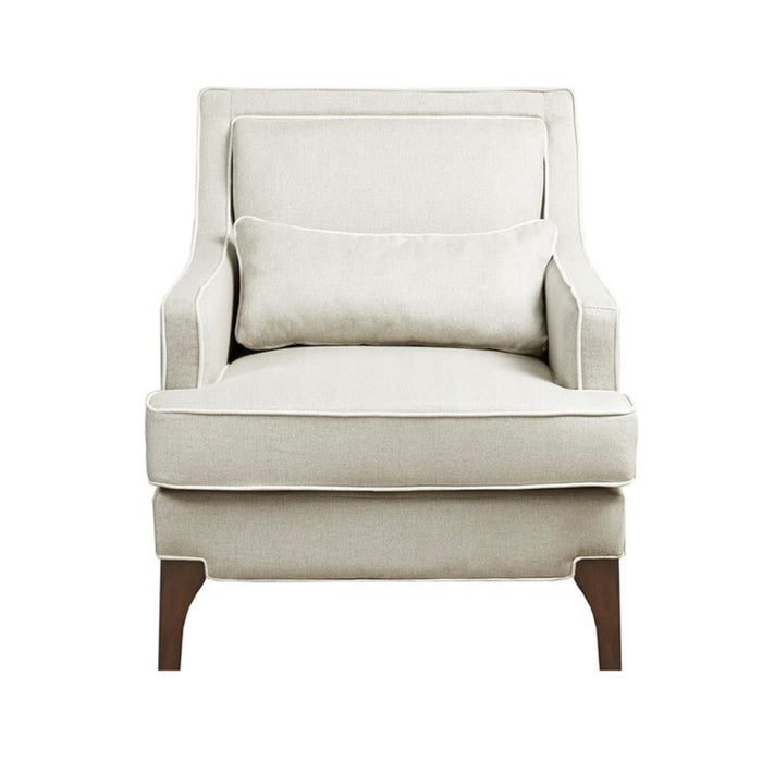Refined - Arm Chair - Cream / Dark Brown