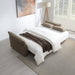 Turpin - Sofa With Sleeper, 2 Pillows & Storage - Brown Boucle