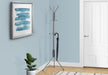 Coat Rack, Hall Tree, Free Standing, Hanging Bar, 6 Hooks, Entryway, Contemporary & Modern