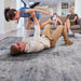 Marfi - 8' X 10' Abstract Area Rug - Silver