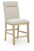 Lasinger - Upholstered Barstool (Set of 2) - Light Brown