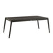 Avila - Outdoor 79" Rectangular Slatted Aluminum Top Dining Table With Umbrella Hole - Dark Bronze