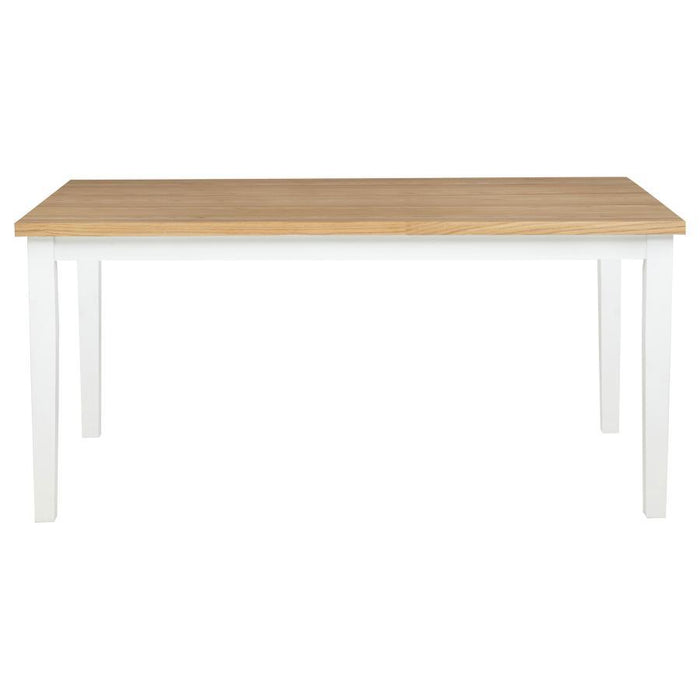 Andrews - 66" Rectangular Dining Table - Light Ash And White