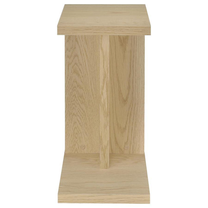Clower - Engineered Wood C-Shaped Sofa Side Table