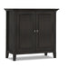 Amherst - 2 Door Storage Cabinet & Adjustable Shelving - Brown