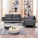 Kent - 2 Piece Sofa & Loveseat Set For Living Room - Gray