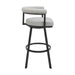 Nolagam - Swivel Bar Stool - Black Metal