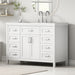 Bathroom Vanity With Sink, 2 Doors 8 Drawers, Soft Close System, Classic Design