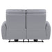 Jeromie - Power Motion Loveseat With USB Port - Gray Synthetic Leather