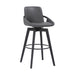 Baylor - Swivel Bar Stool With Black Frame