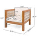 Outdoor Club Chair & Rope Arm And Cushions