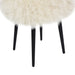 Alberta - Mongolian Sheepskin Round Ottoman