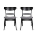 Dining Chair With Upholstered Seat - Dark Gray