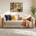 Modern 3 Seater Upholstered Couch Sofa For Living Room