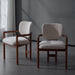Upholstered Arm Dining Chairs (Set of 2)