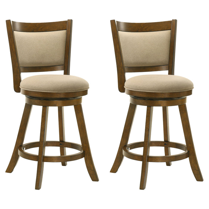Aiden - Modern Farmhouse Swivel Wood Counter Height Kitchen Bar Stool