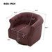 360° Swivel Accent Chair With Curved Back